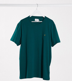 Зеленая облегающая футболка с логотипом Farah Danny-Зеленый