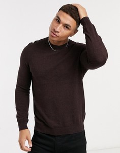 Бордовый трикотажный джемпер Topman-Красный
