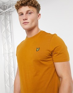 Светло-коричневая футболка с маленьким логотипом Lyle & Scott-Светло-коричневый