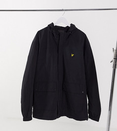 Черная куртка с капюшоном и карманом Lyle & Scott plus-Черный