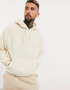Светлый oversized-худи от комплекта ASOS DESIGN-Бежевый