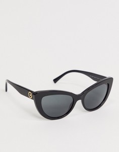Черные солнцезащитные очки Versace «кошачий глаз» 0VE4388-Черный