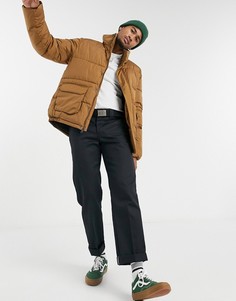 Коричневая дутая куртка Dickies Olaton-Коричневый