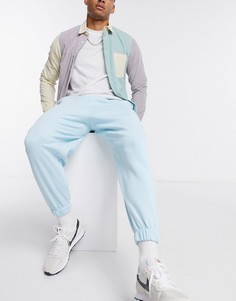 Пастельно-голубые укороченные джоггеры в стиле oversized от комплекта ASOS DESIGN-Синий
