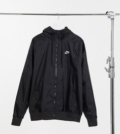 Черная куртка из тканого материала Nike Tall Heritage Essentials Windrunner-Черный