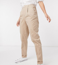 Светло-бежевые брюки-чиносы ASOS DESIGN Tall hourglass-Светло-бежевый