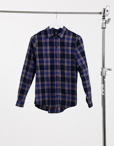 Синяя рубашка в клетку New Look-Синий