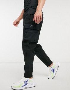 Черные джоггеры в стиле милитари Reebok Training-Черный