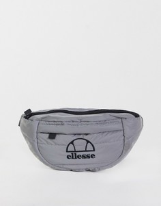 Светоотражающая стеганая сумка-кошелек на пояс серебристого цвета ellesse-Серебряный