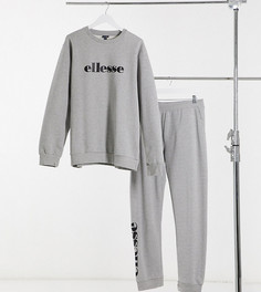 Серый костюм с джоггерами и свитшотом ellesse PLUS