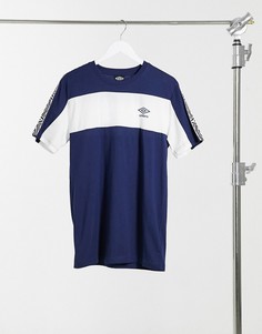 Темно-синяя футболка с круглым вырезом и лентой Umbro Surf-Мульти