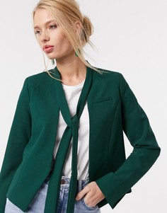 Зеленый блейзер с галстуком Closet London