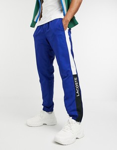 Синие джоггеры с логотипом Lacoste-Синий