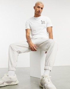 Белая футболка с принтом на груди Celio-Белый