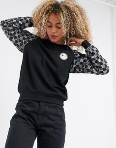 Черный свитшот с круглым вырезом Vans x Nightmare Before Christmas