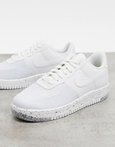 Серовато-белые кроссовки Nike Air Force 1 Crater-Белый