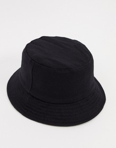 Черная шляпа с добавлением шерсти French Connection-Черный