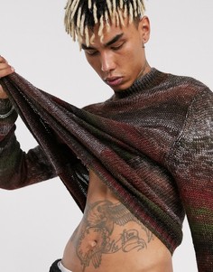 Водолазка из меланжевой пряжи ASOS DESIGN-Мульти