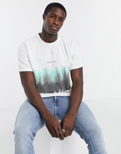 Зеленая футболка с принтом тай-дай Topman-Зеленый