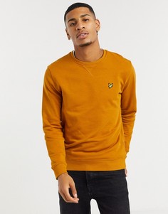 Свитшот с круглым вырезом Lyle & Scott в карамельном цвете-Светло-коричневый