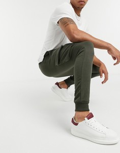 Джоггеры с карманами-карго Burton Menswear в цвете хаки-Зеленый