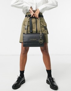Черная классическая сумка на плечо Love Moschino-Черный