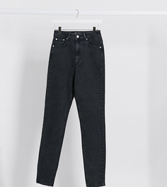Черные узкие джинсы в винтажном стиле с завышенной талией ASOS DESIGN Tall-Черный