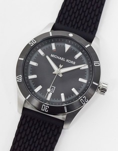 Часы с черным силиконовым ремешком Michael Kors MK8819-Черный