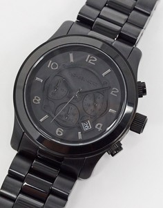 Черные часы с браслетом Michael Kors runway MK8157-Черный