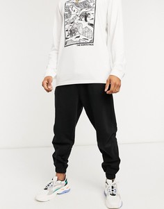 Черные джоггеры в стиле oversized из органического хлопка ASOS DESIGN-Черный