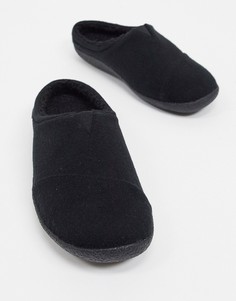 Черные войлочные слиперы TOMS Berkeley-Черный