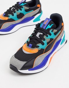 Серо-голубые кроссовки Puma RS-2K-Серый