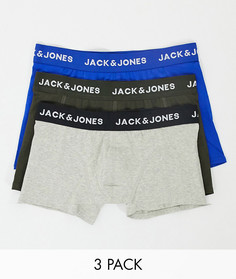 Набор из 3 разноцветных боксеров-брифов с логотипом JJ Jack & Jones-Мульти