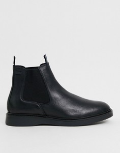 Черные кожаные ботинки Barbour International-Черный