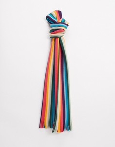 Шерстяной шарф в полоску Paul Smith artist-Мульти