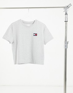 Серая футболка с фирменным логотипом Tommy Jeans-Серый