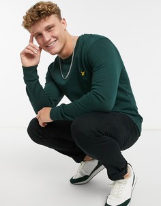 Зеленый свитшот с круглым вырезом Lyle & Scott