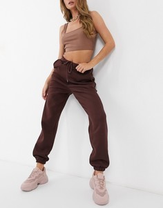 Джоггеры в стиле oversized шоколадного цвета ASOS DESIGN-Коричневый