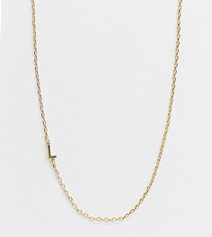 Золотистое ожерелье с инициалом "L" DesignB London Exclusive-Золотой