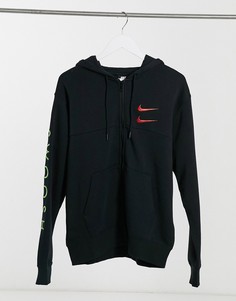 Худи черного цвета с логотипом Nike-Черный