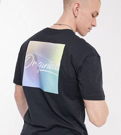 Черная oversized-футболка с принтом на спине «originals» Jack & Jones Originals. Эксклюзивно на ASOS-Черный