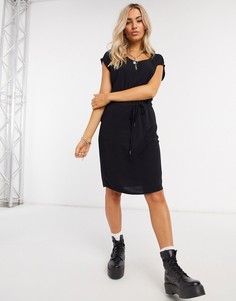 Черное платье миди Object Bay Dallas-Черный