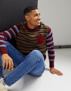 Джемпер с круглым вырезом в полоску с разным дизайном Tommy Hilfiger Collections-Коричневый