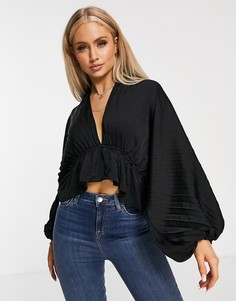 Топ Free People Eloise-Черный