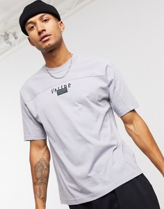 Серая футболка с принтом adidas Originals RYV-Серый