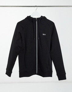 Худи черного цвета на молнии BOSS Athleisure Saggy 1-Черный
