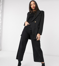 Черный oversized-пиджак в винтажном стиле NaaNaa Tall