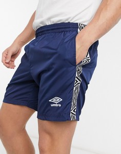 Темно-синие спортивные шорты Umbro-Темно-синий