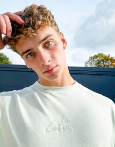 Мятно-зеленая футболка с логотипом в тон The Couture Club essential-Зеленый