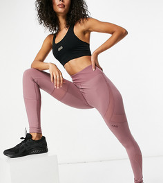 Леггинсы с сетчатыми вставками ASOS 4505 Tall-Серый